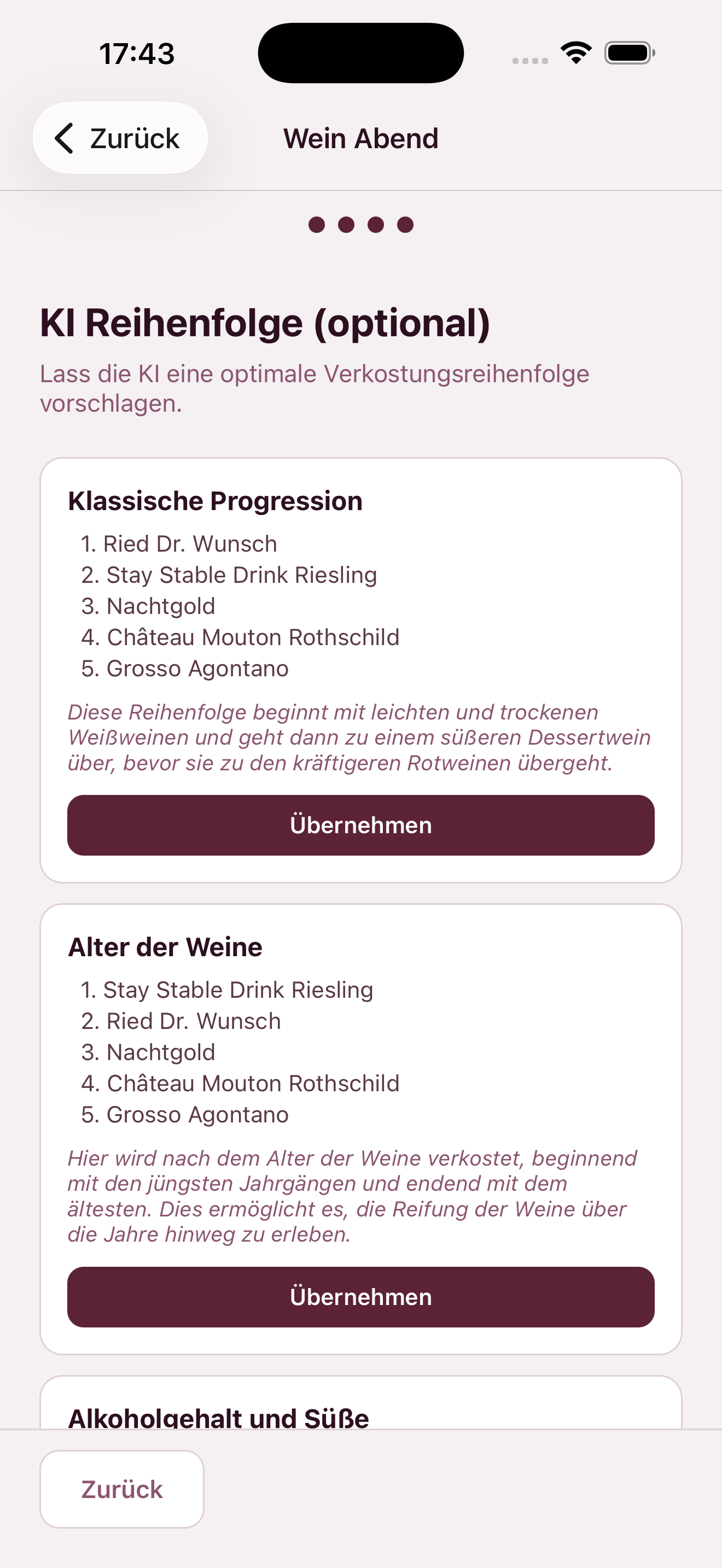 KI-Reihenfolge